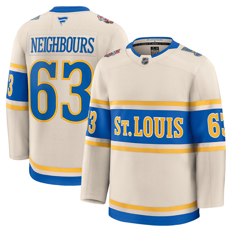 Jake Neighbours St. Louis Blues 2025 Winter Classic Premium Jersey