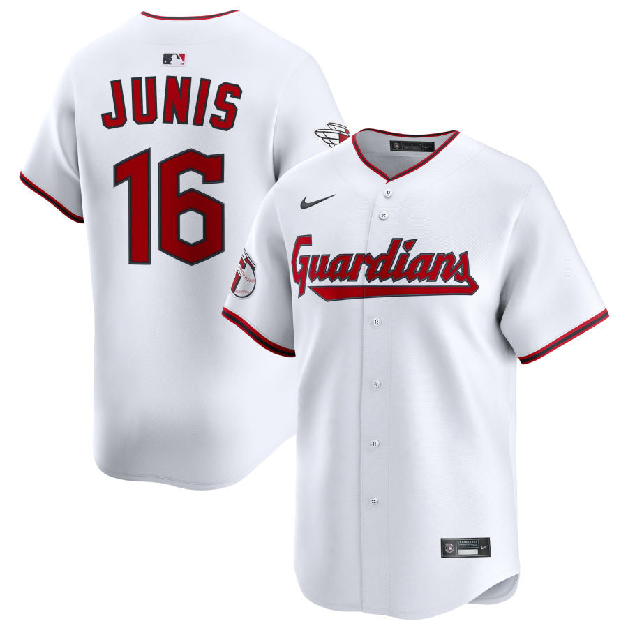 Jakob Junis Cleveland Guardians 2025 Home Limited Jersey - White
