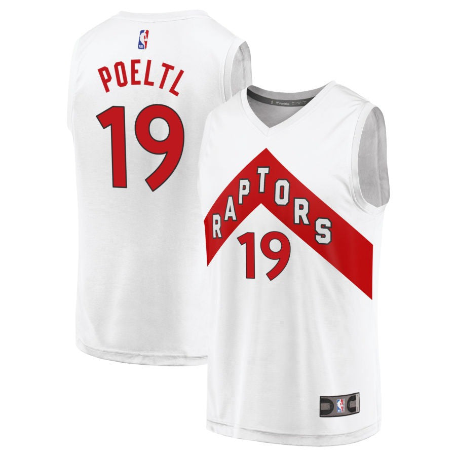 Jakob Poeltl Toronto Raptors 2025 Association Edition Fast Break Jersey - White 1 Jakob Poeltl Toronto Raptors 2025 Association Edition Fast Break Jersey - White