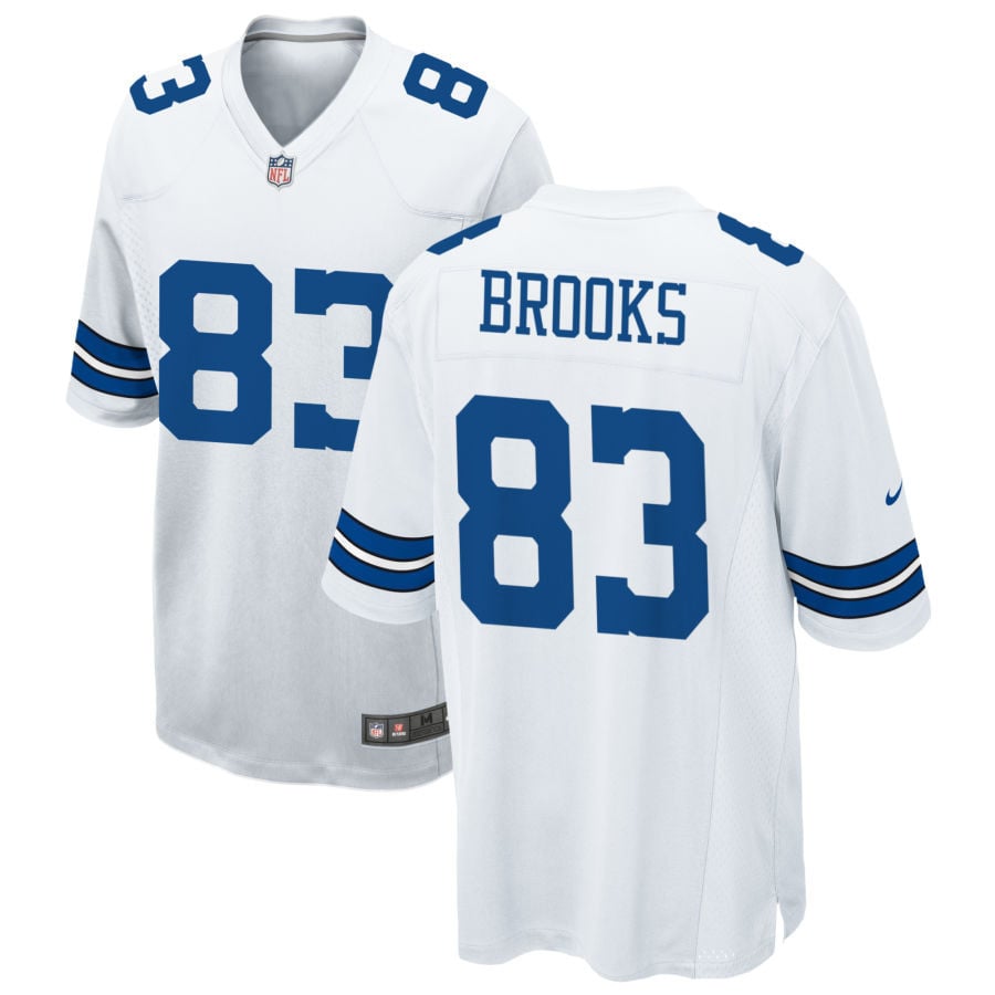 Jalen Brooks Dallas Cowboys 2025 Game Jersey - White