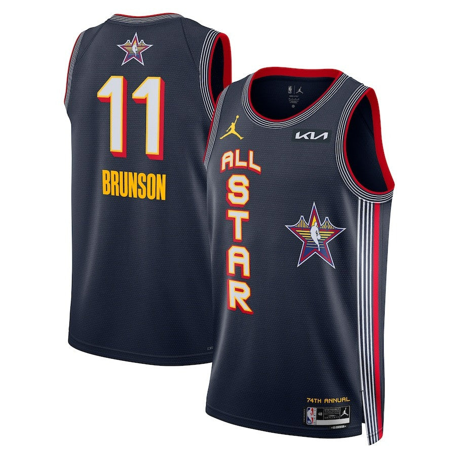 Jalen Brunson 2025 NBA All-Star Game Swingman Player Navy Jersey 1 Jalen Brunson 2025 NBA All-Star Game Swingman Player Navy Jersey