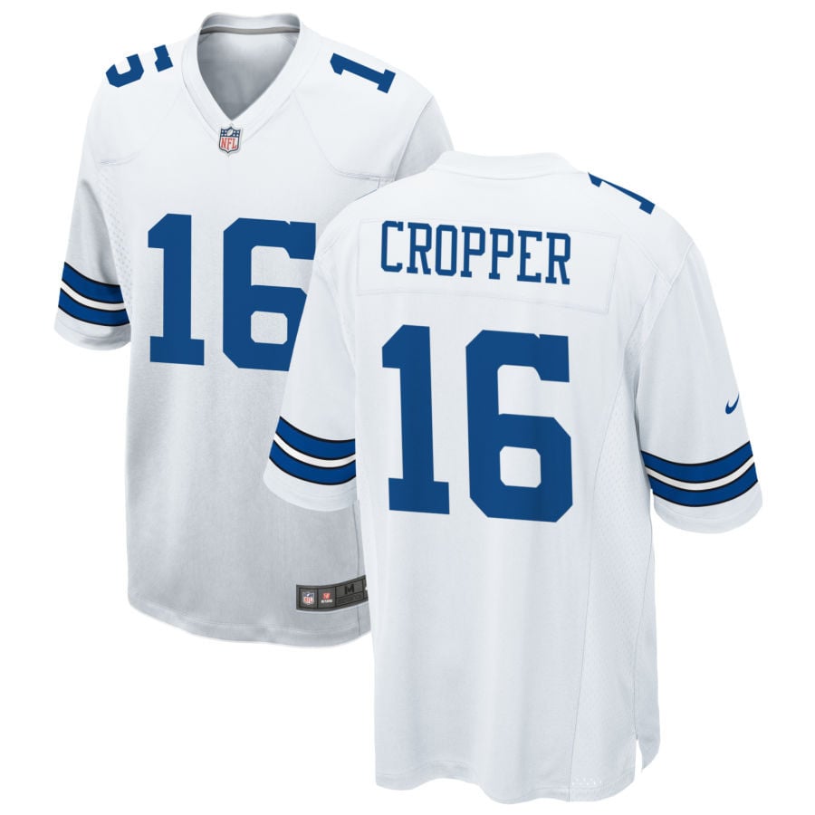 Jalen Cropper Dallas Cowboys 2025 Game Jersey - White