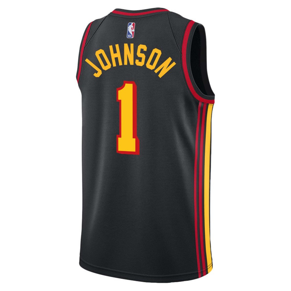 Jalen Johnson Atlanta Hawks 2025 Statement Edition Swingman Jersey - Black 2 Jalen Johnson Atlanta Hawks 2025 Statement Edition Swingman Jersey - Black - Image 2