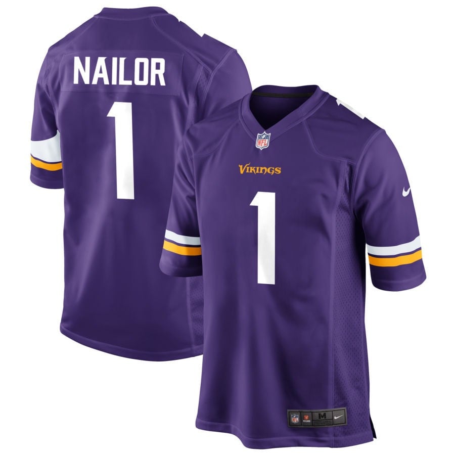 Jalen Nailor Minnesota Vikings 2025 Game Jersey - Purple