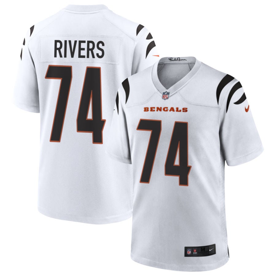 Jalen Rivers Cincinnati Bengals 2025 Game Jersey - White