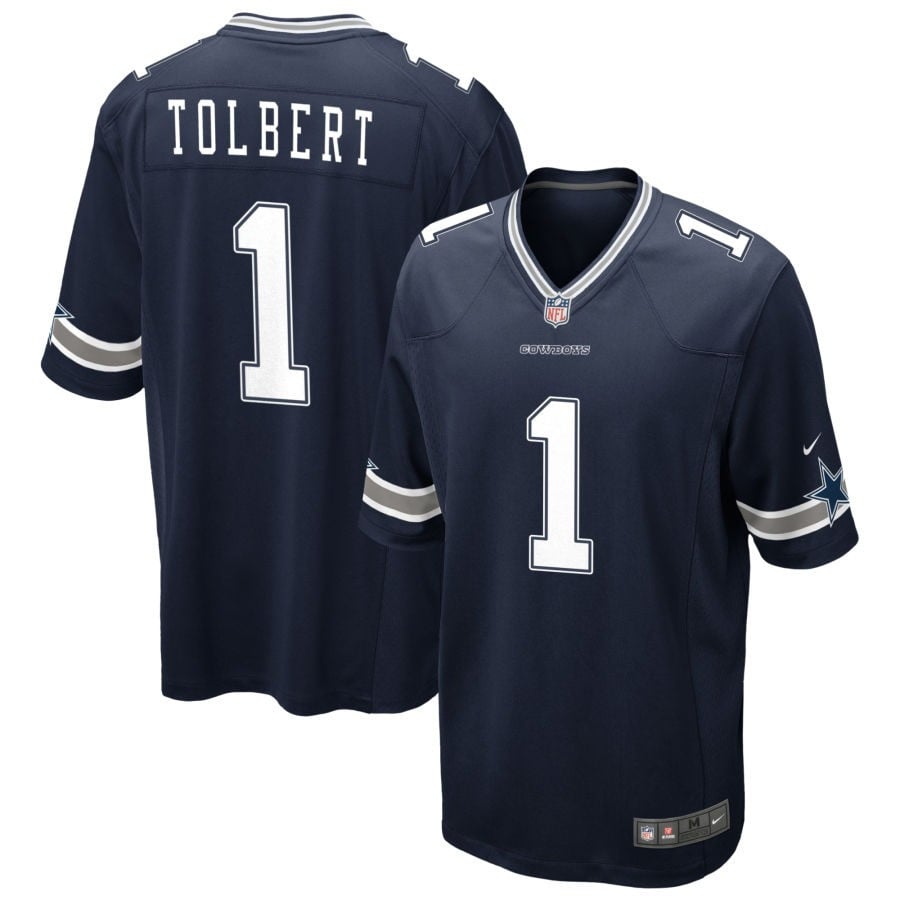 Jalen Tolbert Dallas Cowboys 2025 Game Jersey - Navy