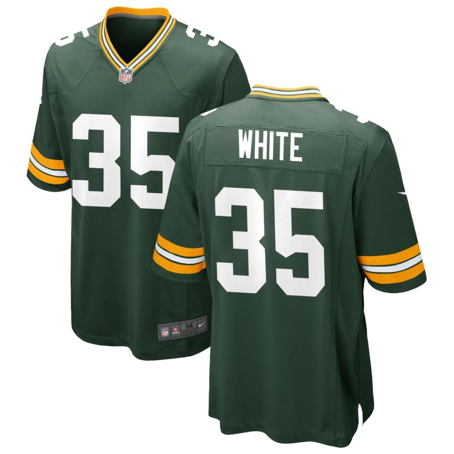 Jalen White Green Bay Packers 2025 Game Jersey - Green