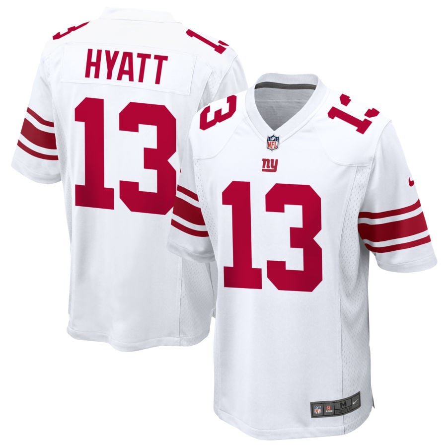 Jalin Hyatt New York Giants 2025 Game Jersey - White
