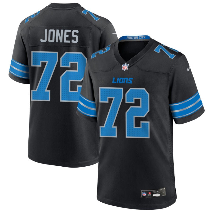 Jamarco Jones Detroit Lions 2025 Alternate Game Jersey - Black