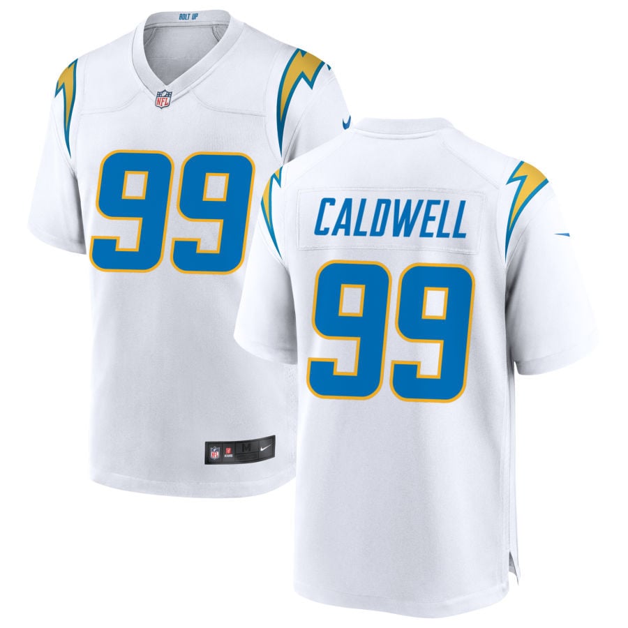 Jamaree Caldwell Los Angeles Chargers 2025 Game Jersey - White