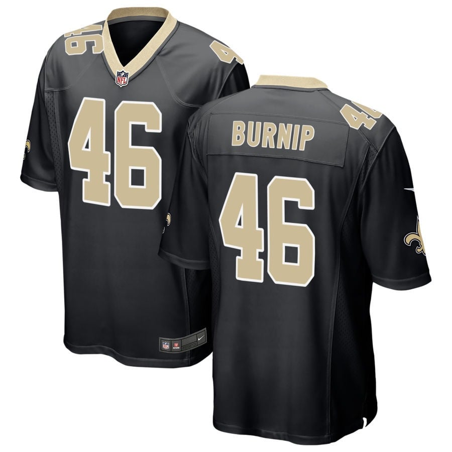 James Burnip New Orleans Saints 2025 Game Jersey - Black