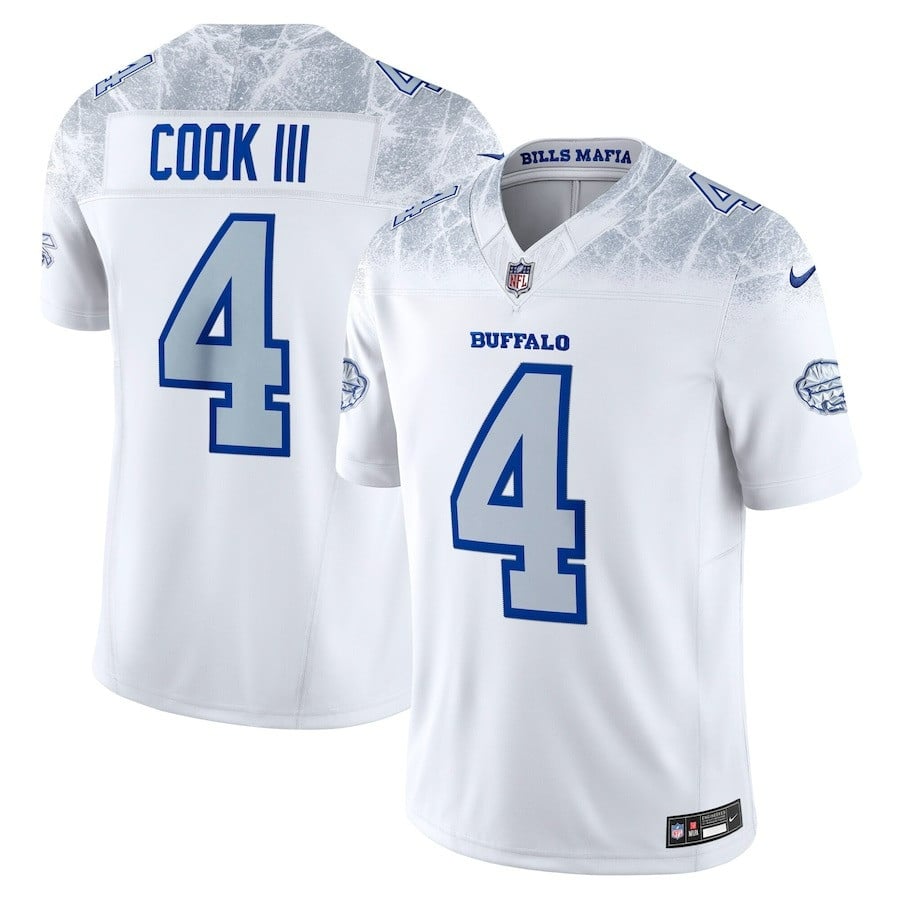 James Cook III Buffalo Bills 2025 Rivalries Limited Jersey - White