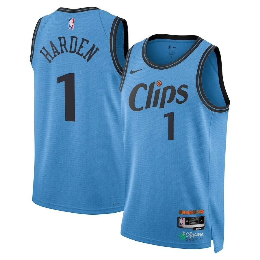 James Harden LA Clippers 2025 Swingman Jersey City Edition - Blue