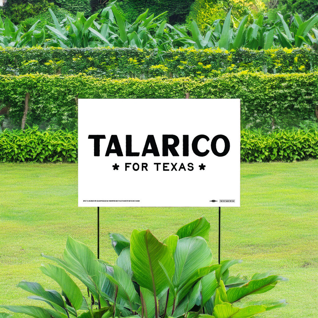 James Talarico Merch 2026 Talarico For Texas Yard Sign Political Campaign Lawn Sign Decor