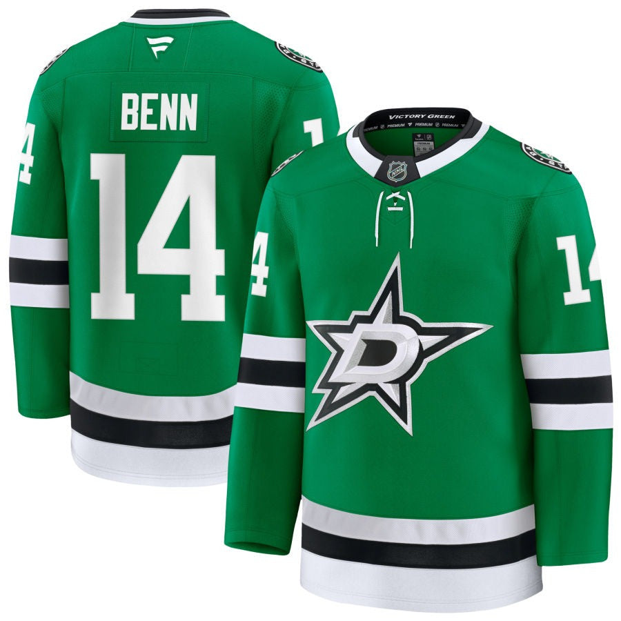 Jamie Benn Dallas Stars 2025 Home Premium Kelly Green Jersey 1 Jamie Benn Dallas Stars 2025 Home Premium Kelly Green Jersey