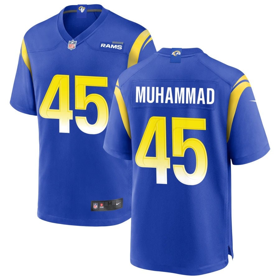 Jamil Muhammad Los Angeles Rams 2025 Game Jersey - Royal