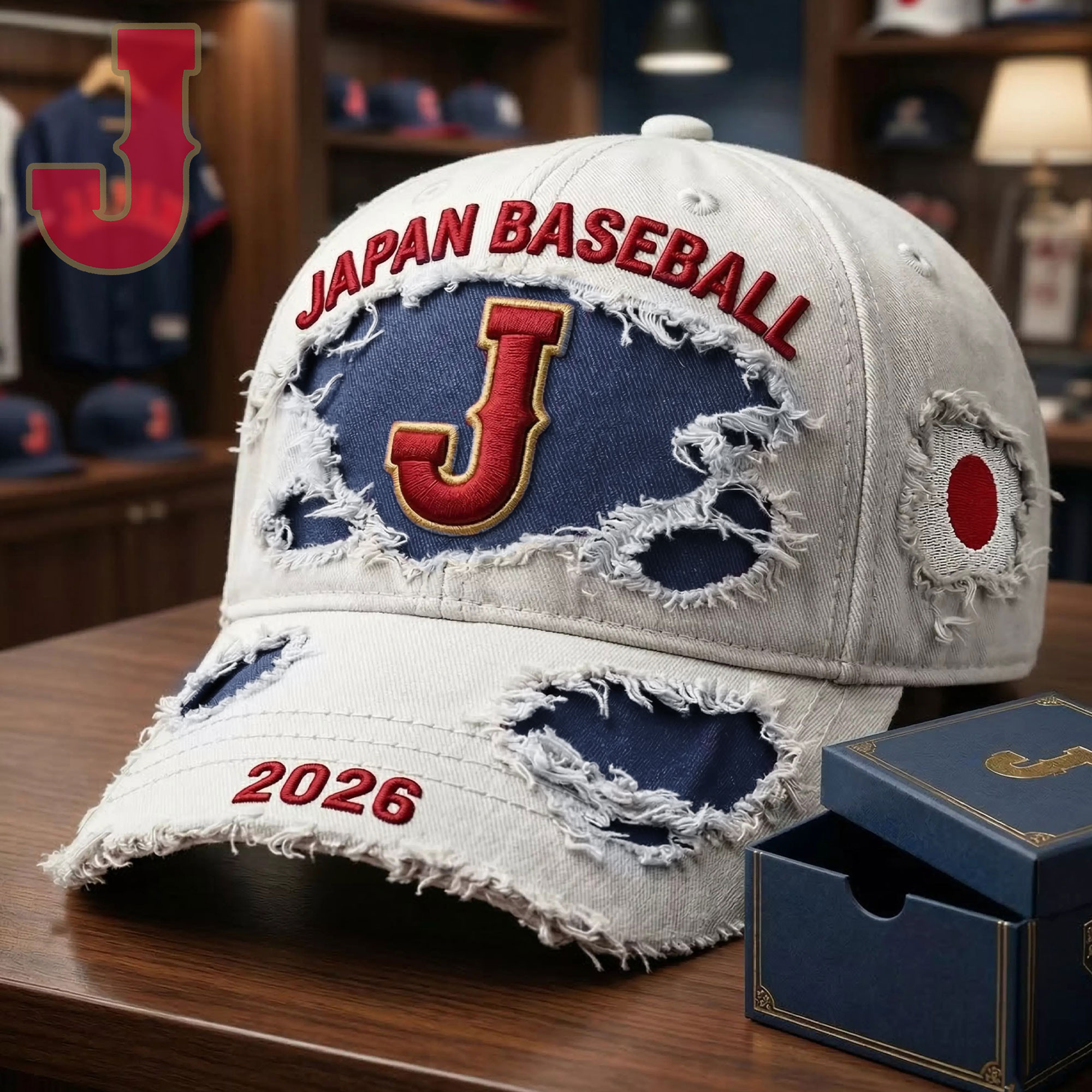 Japan Baseball 2026 WBC Cap Vintage Fan Hat Japanese Baseball Gift