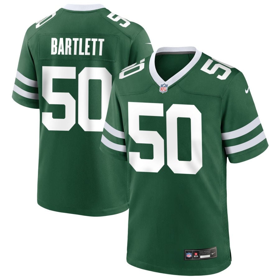 Jared Bartlett New York Jets 2025 Game Jersey - Legacy Green
