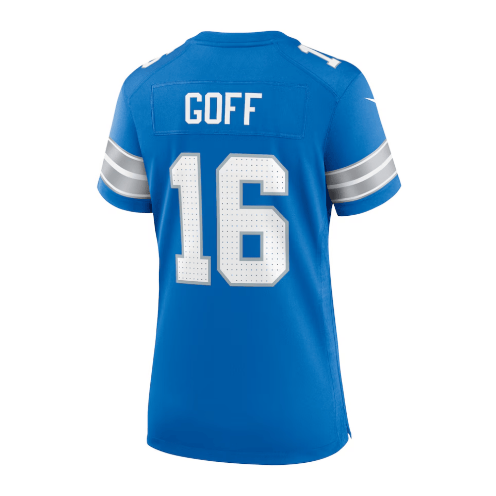Jared Goff Detroit Lions 2025 Pro Bowl Patch Game Jersey - Blue - Image 2