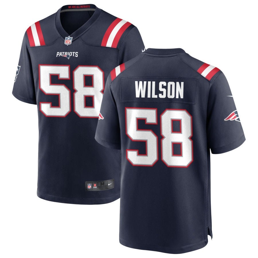 Jared Wilson New England Patriots 2025 Game Jersey - Navy