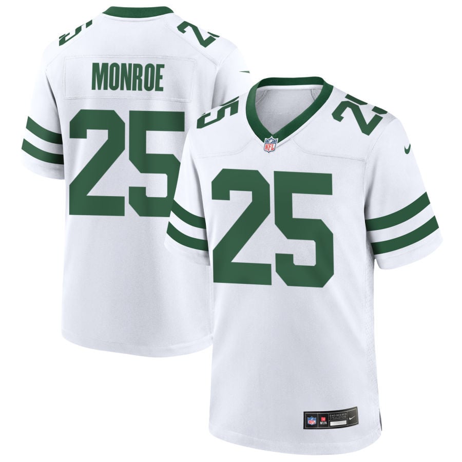 Jarius Monroe New York Jets 2025 Game Jersey - Legacy White