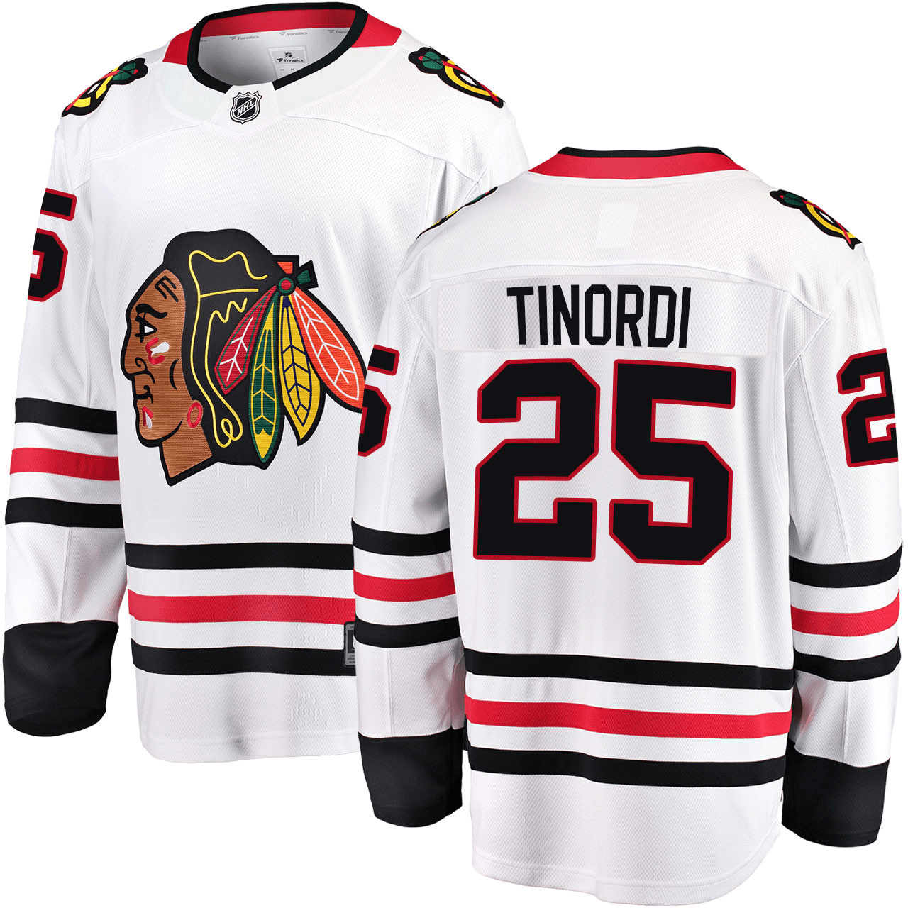 Jarred Tinordi Chicago Blackhawks 2025 Road Breakaway White Jersey