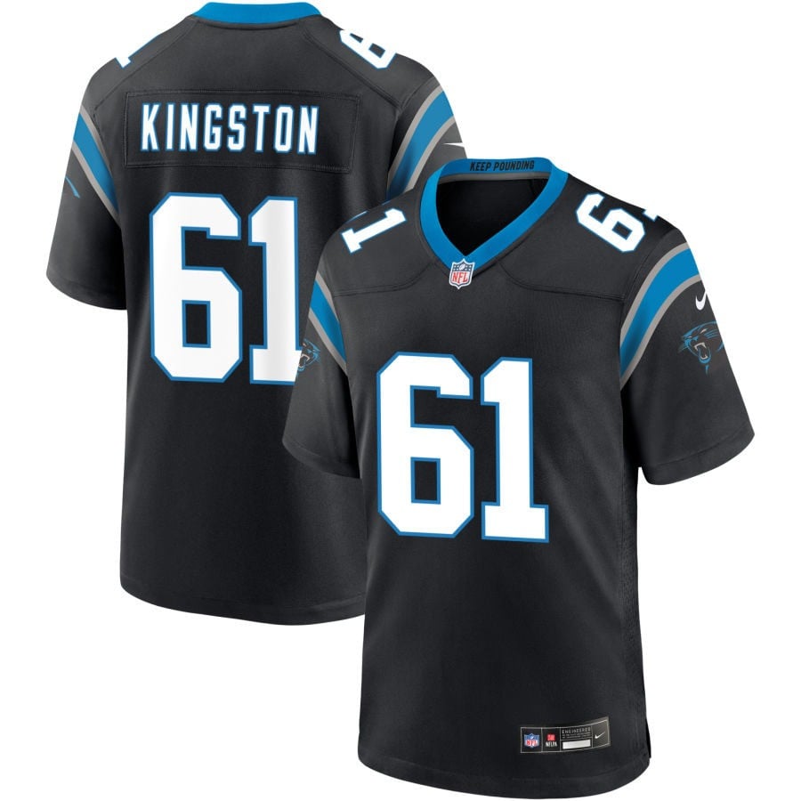 Jarrett Kingston Carolina Panthers 2025 Game Jersey - Black