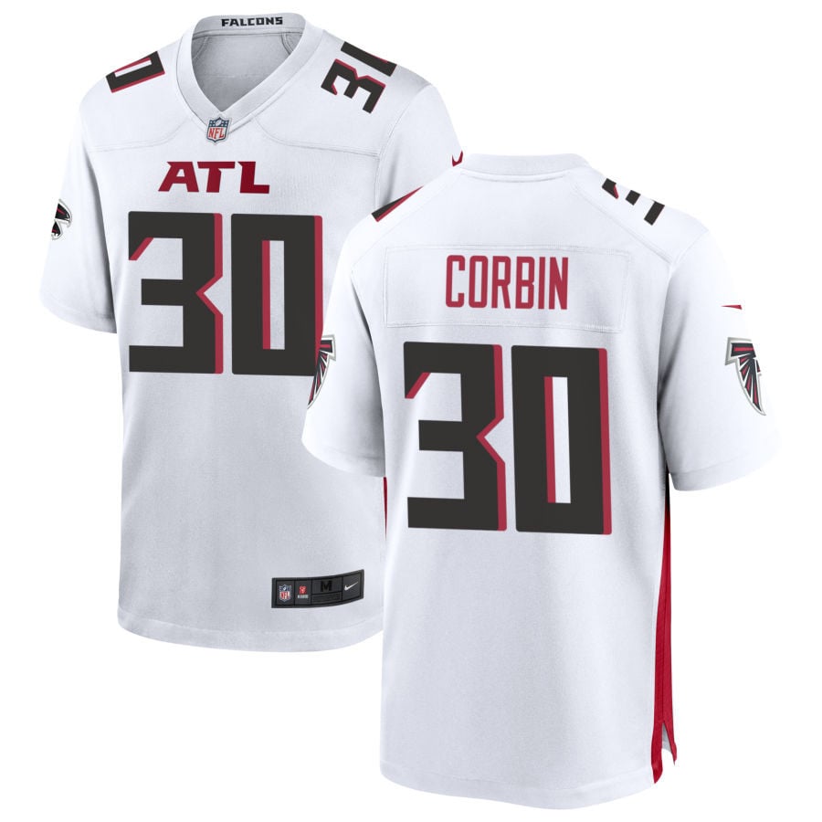 Jashaun Corbin Atlanta Falcons 2025 Game Jersey - White