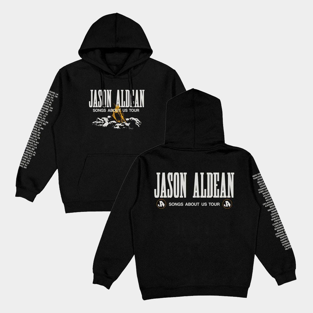 Jason Aldean Merch 2026 Songs About Us Tour Hoodie Jason Aldean Concert Merch Fan Gifts