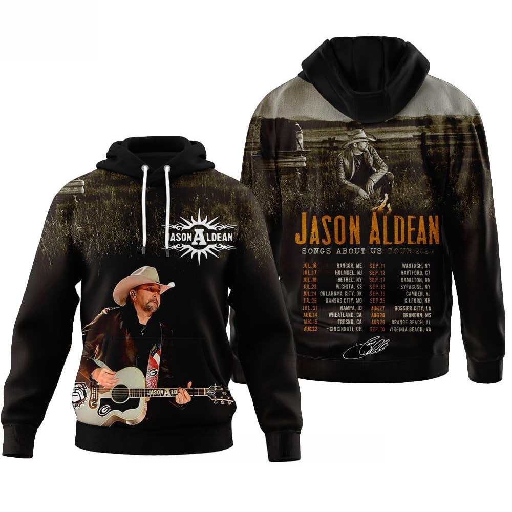 Jason Aldean Songs About Us Tour 2026 Hoodie Jason Aldean Merch Gifts For Country Music Fan