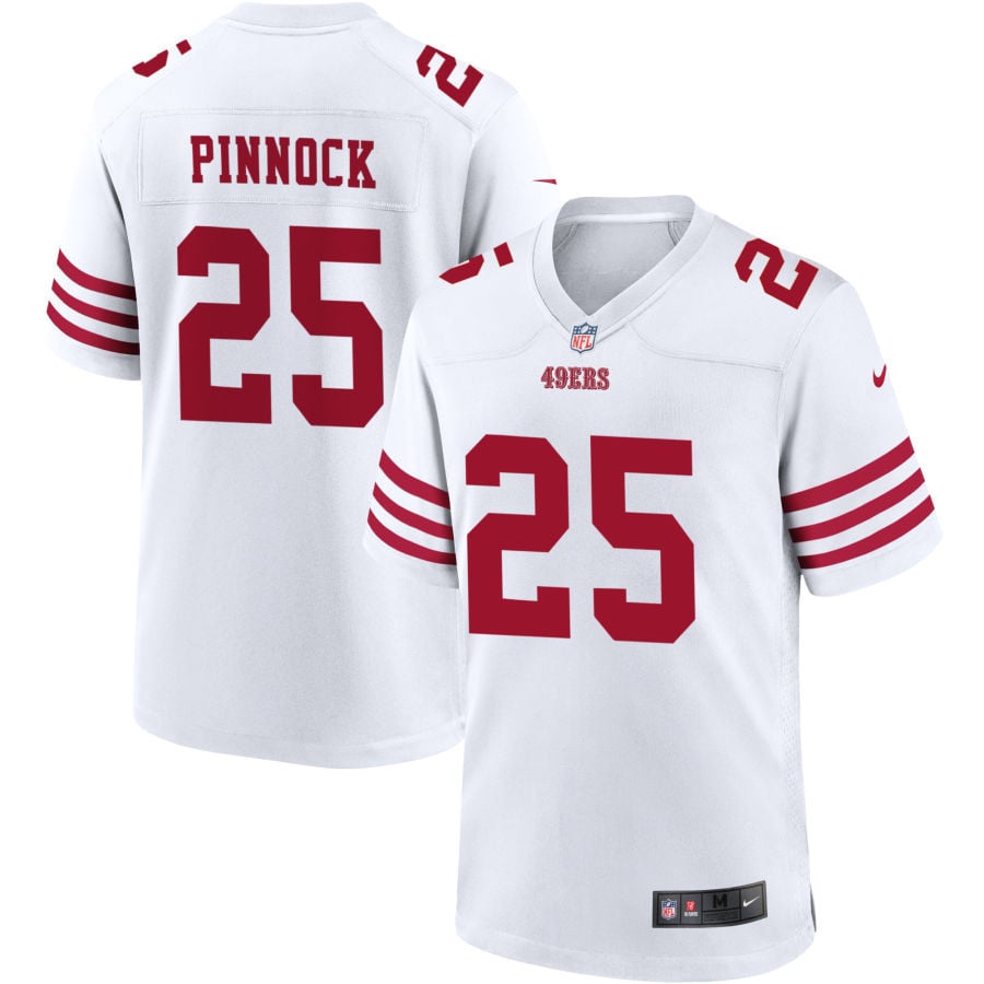 Jason Pinnock San Francisco 49ers 2025 Game Player Jersey - White
