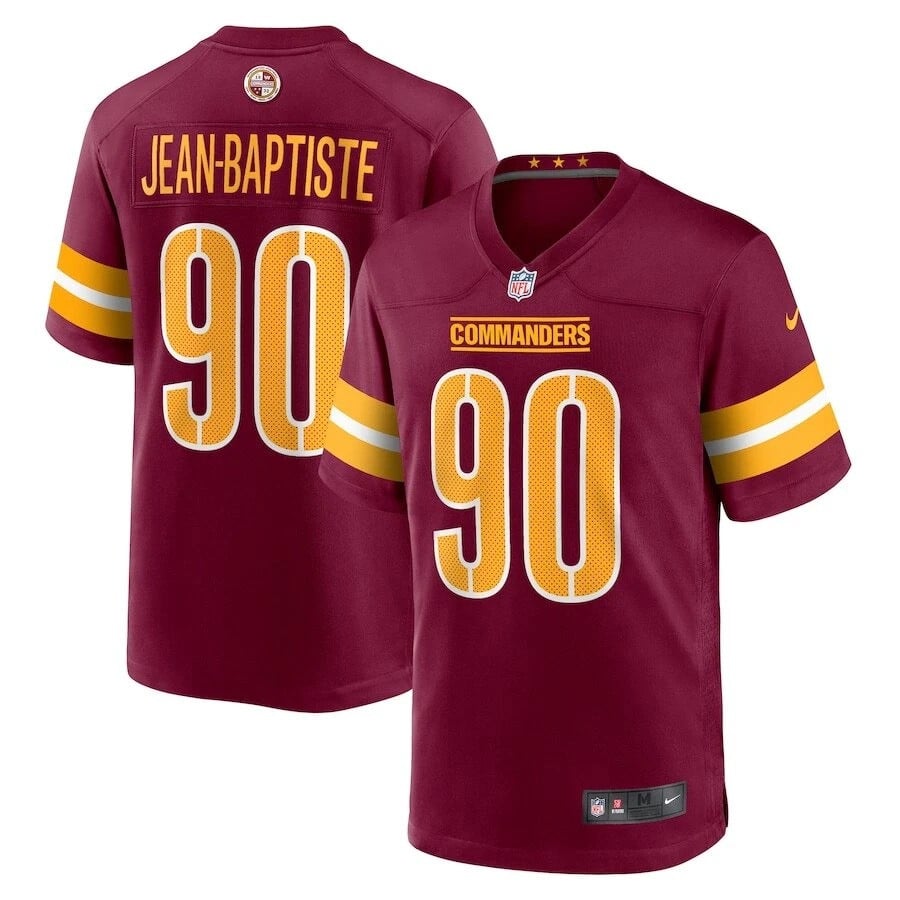 Javontae Jean-Baptiste Washington Commanders 2025 Game Jersey - Burgundy