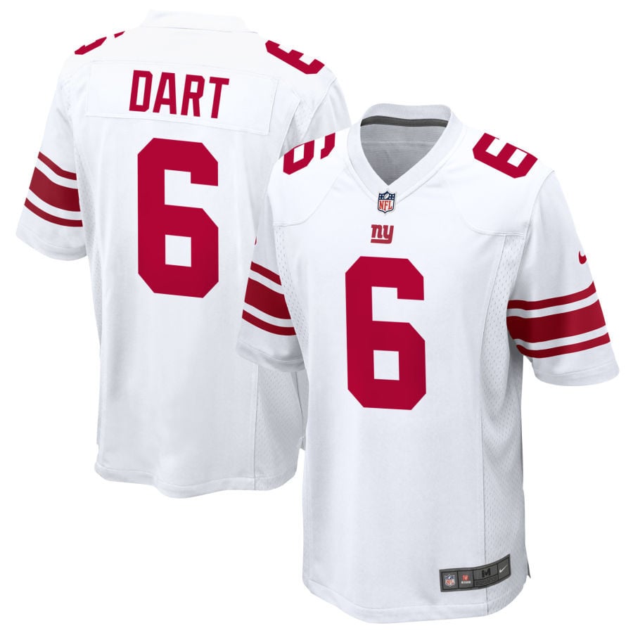 Jaxson Dart New York Giants 2025 Game Jersey - White