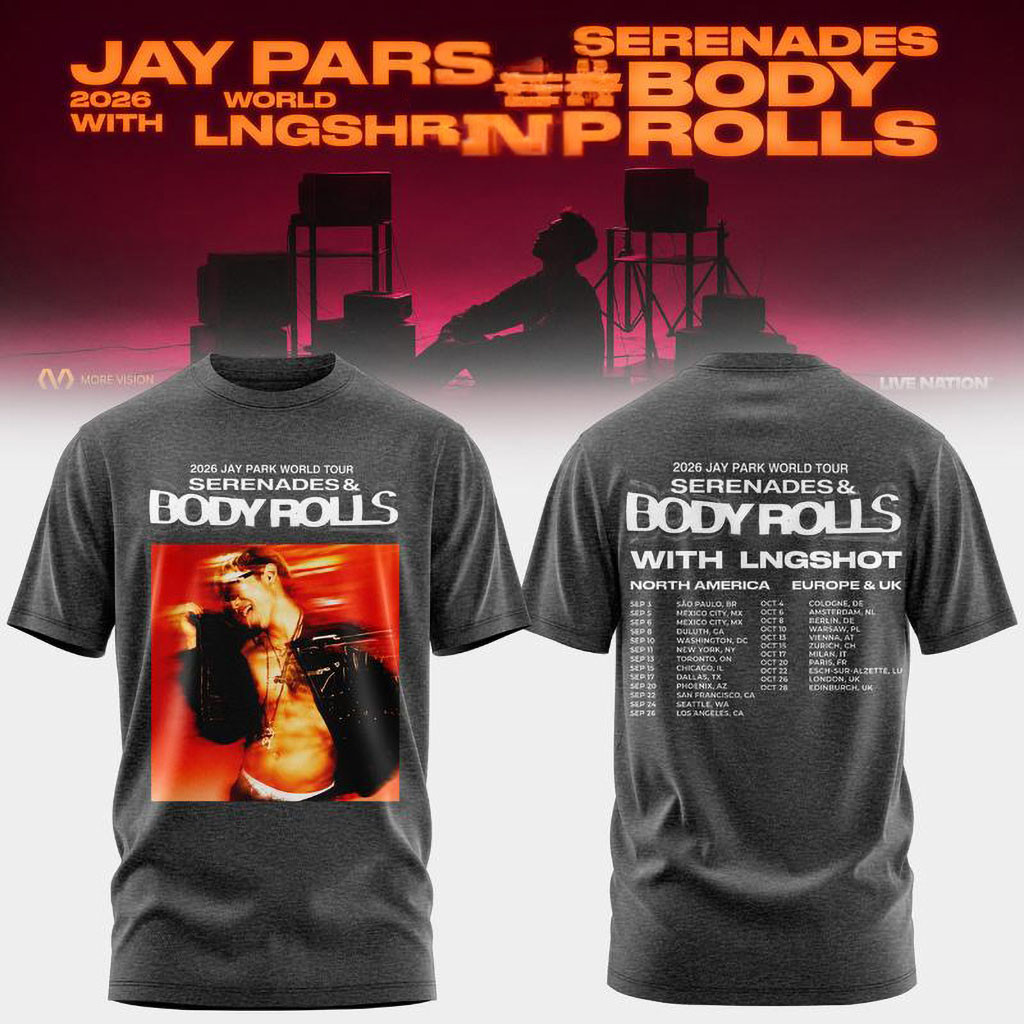JAY PARK x LNGSHOT 2026 World Tour Serenades x Body Rolls Shirt Jay Park Merch Fans Gifts