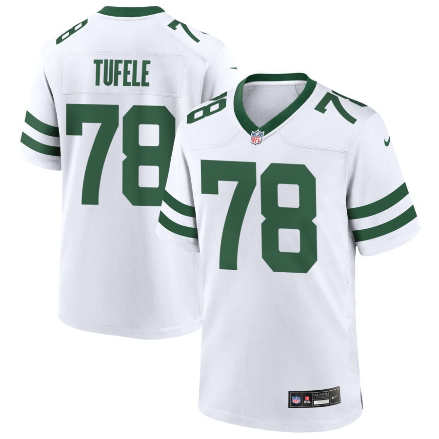 Jay Tufele New York Jets 2025 Game Jersey - Legacy White