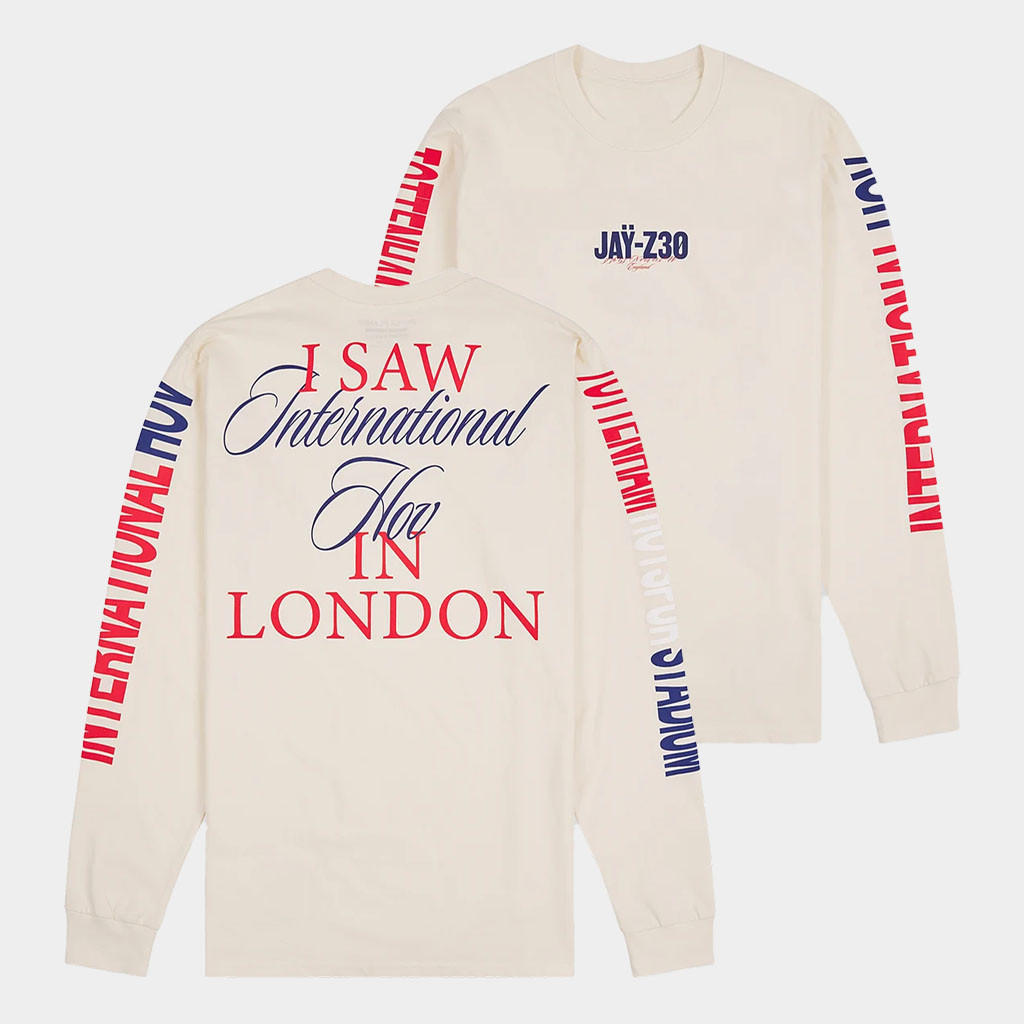 Jay-Z 30 Merch 2026 Jay-Z 30 London International HOV Long Sleeve Shirt Present For Rap Fans