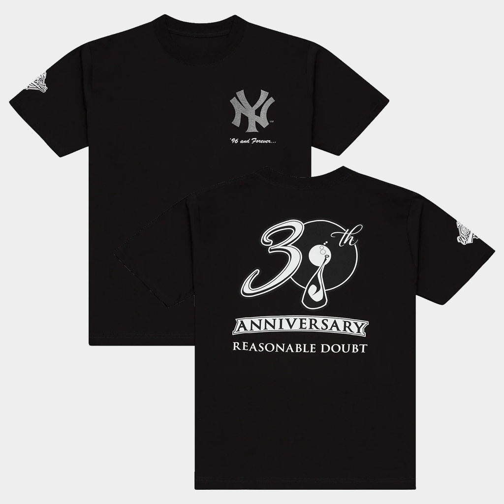 Jay Z 30 Merch 2026 Reasonable Doubt Yankees T-Shirt Jay Z Merch Yankee Stadium Shirt Black