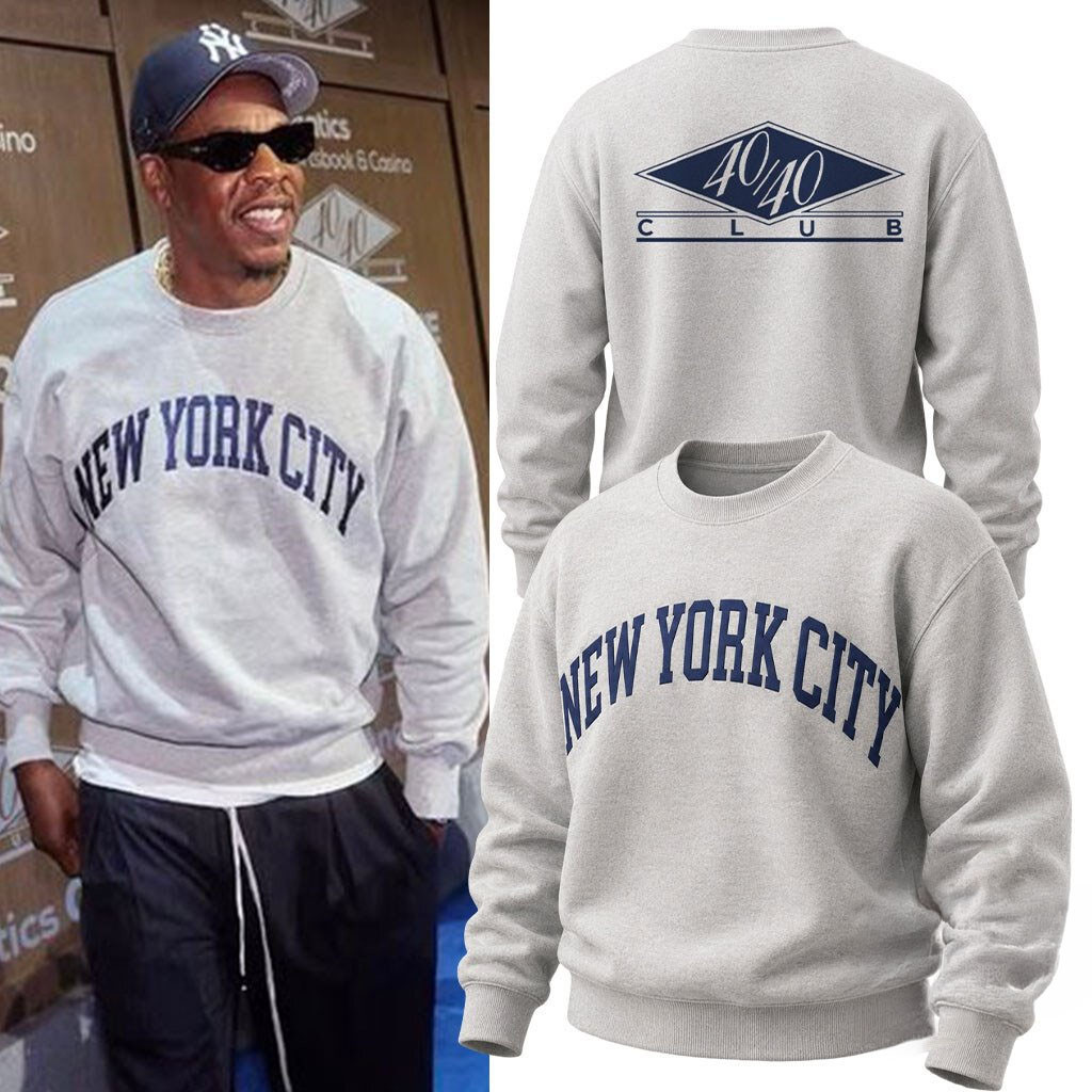 Jay Z At The 40 40 Fanatics Event Sweatshirt New York City Crewneck Jay Z Merch Brother Gifts