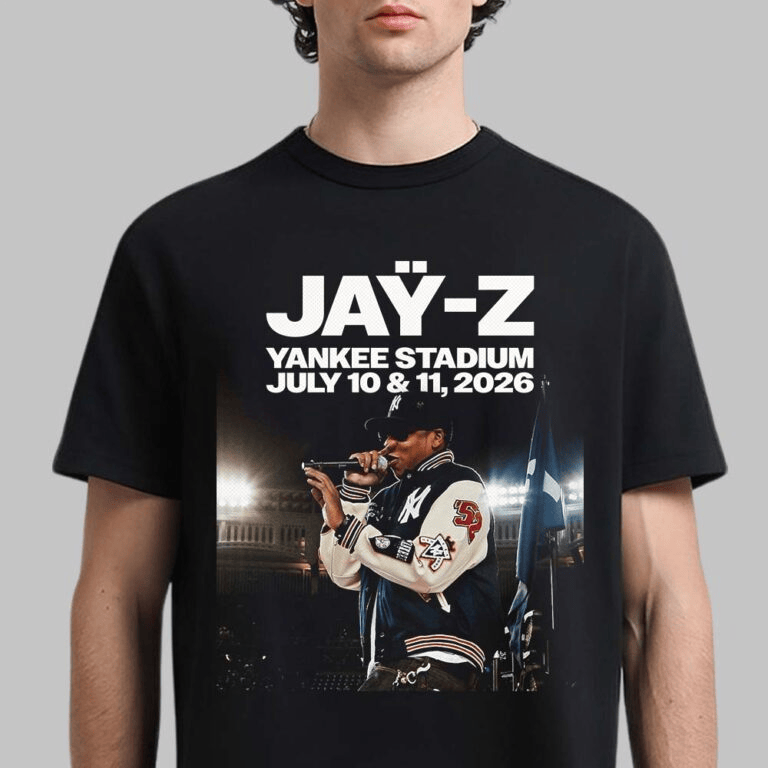 Jay-Z Reasonable Doubt And The Blueprint Celebrate Albums Shows 2026 At Yankee Stadium On July 10 And 11 2026 T-Shirt