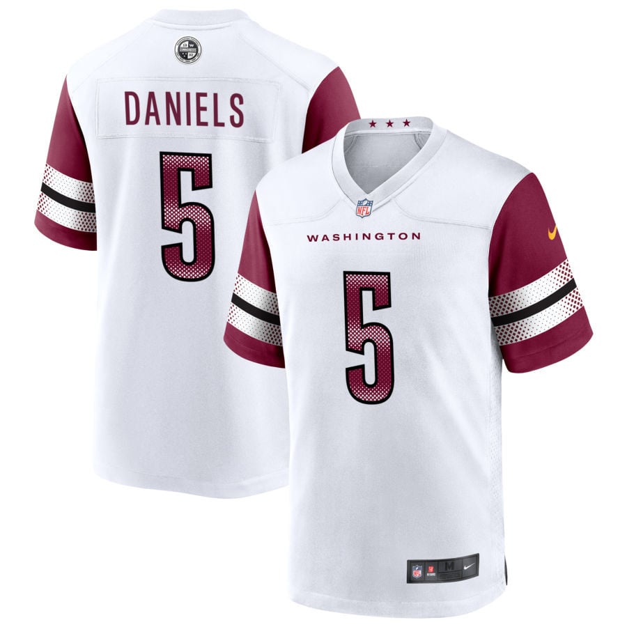 Jayden Daniels Washington Commanders 2025 Game Player Jersey - White