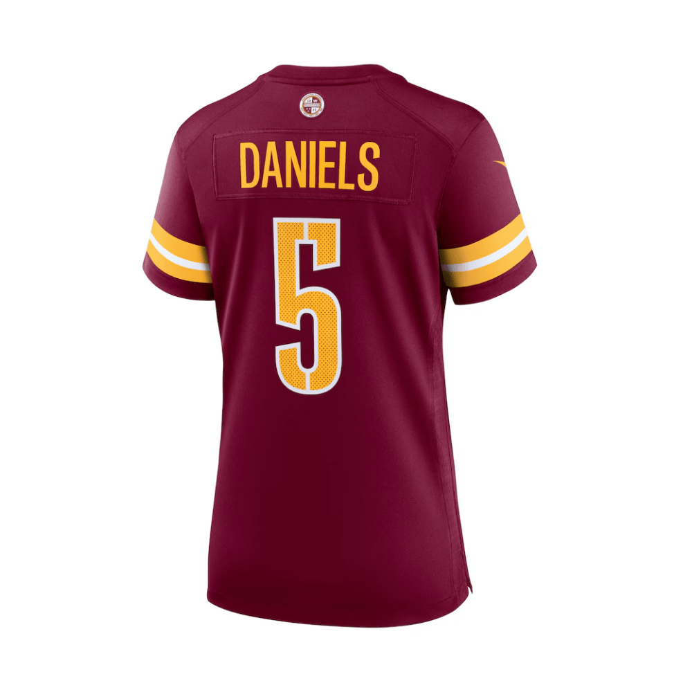 Jayden Daniels Washington Commanders 2025 Pro Bowl Patch Game Jersey - Burgundy - Image 3