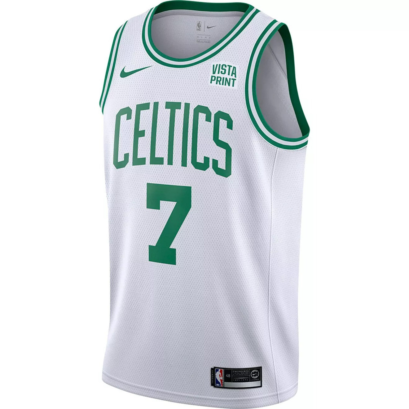 Jaylen Brown Boston Celtics 2025 Vistaprint Swingman Association Edition - White 2 Jaylen Brown Boston Celtics 2025 Vistaprint Swingman Association Edition - White - Image 2