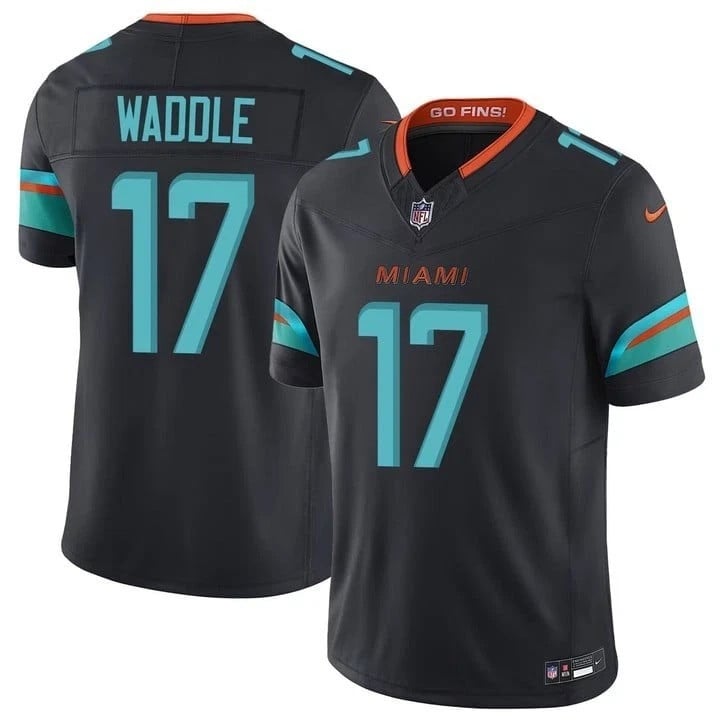 Jaylen Waddle Miami Dolphins 2025 ï¿½ï¿½ï¿½Rivalriesï¿½ï¿½ï¿½ Vapor Limited Stitched Jersey - Navy