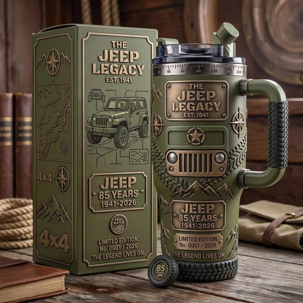 Jeep 85th Anniversary Tumbler The Legend Lives On Jeep Merch Best Gift For Husband