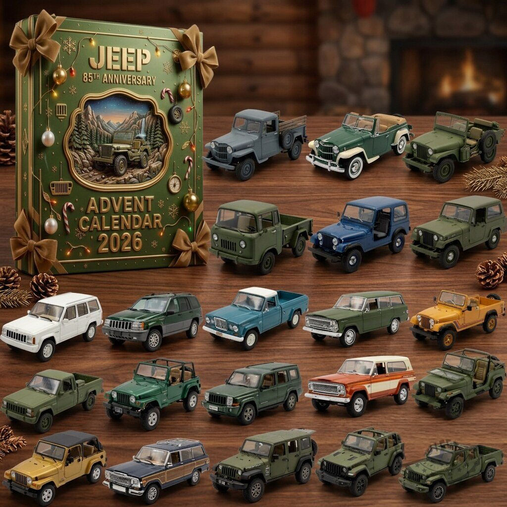 Jeep Car 85Th Anniversary 2026 Advent Calendar Christmas Ornaments Holiday Home Decor