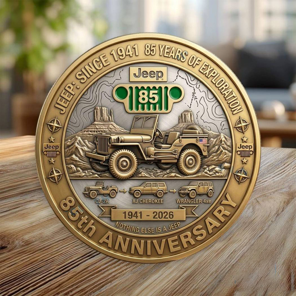 Jeep Since 1941 85 Years Of Exploration Coin Nothing Else Is A Jeep Coin Gifts For Father
