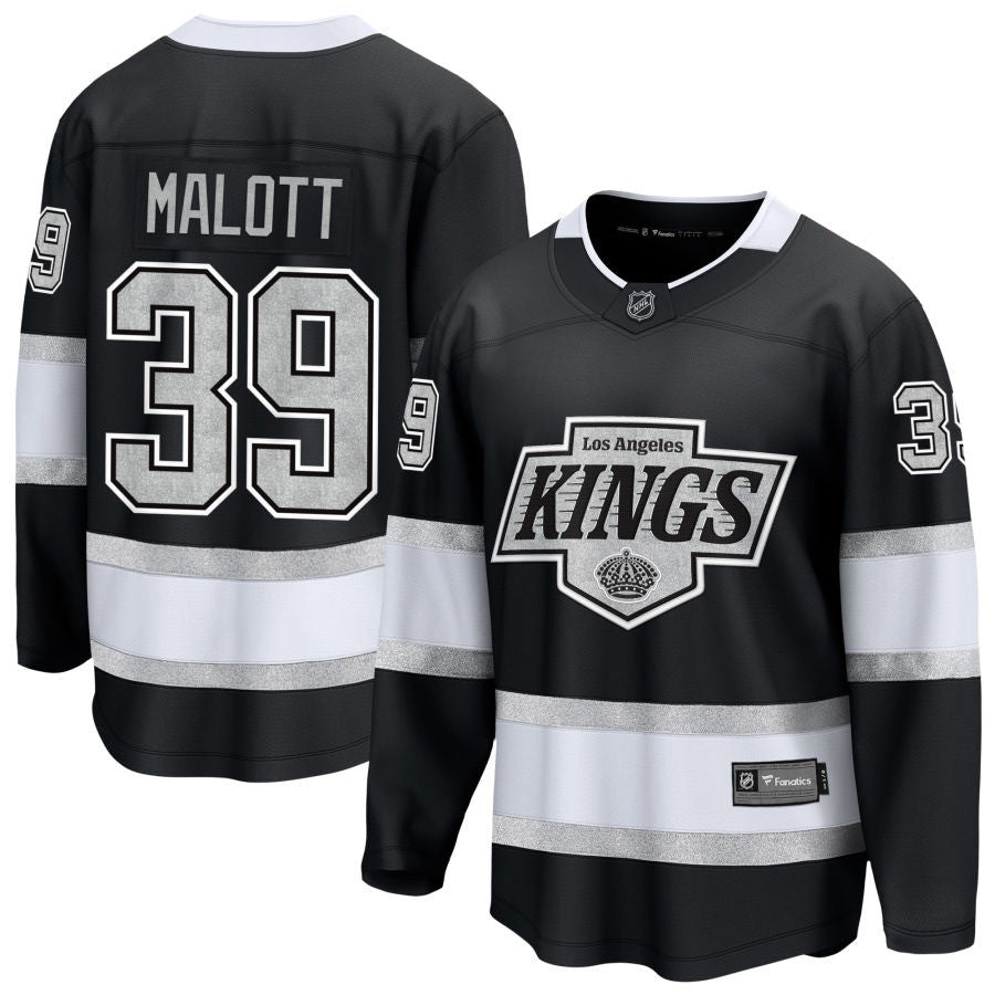 Jeff Malott Los Angeles Kings 2025 Home Breakaway Jersey - Black 1 Jeff Malott Los Angeles Kings 2025 Home Breakaway Jersey - Black