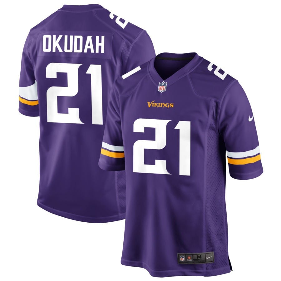 Jeff Okudah Minnesota Vikings 2025 Game Jersey - Purple