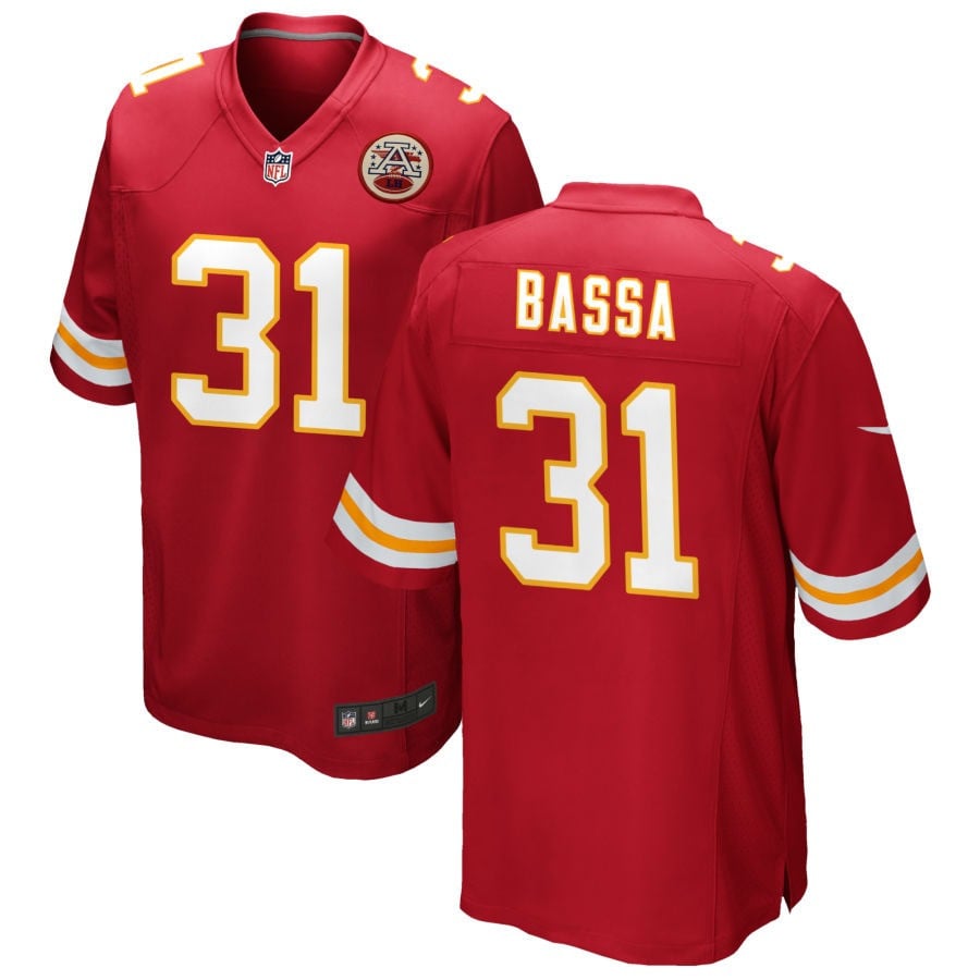 Jeffrey Bassa Kansas City Chiefs 2025 Game Jersey - Red