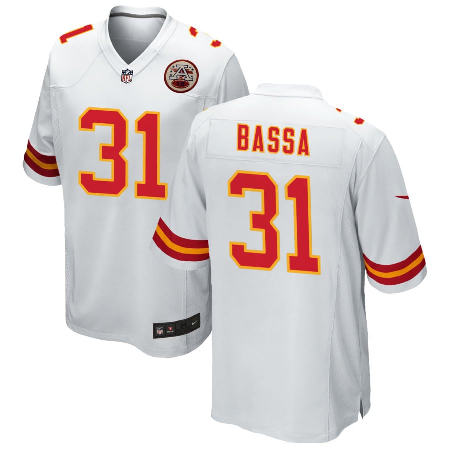 Jeffrey Bassa Kansas City Chiefs 2025 Game Jersey - White
